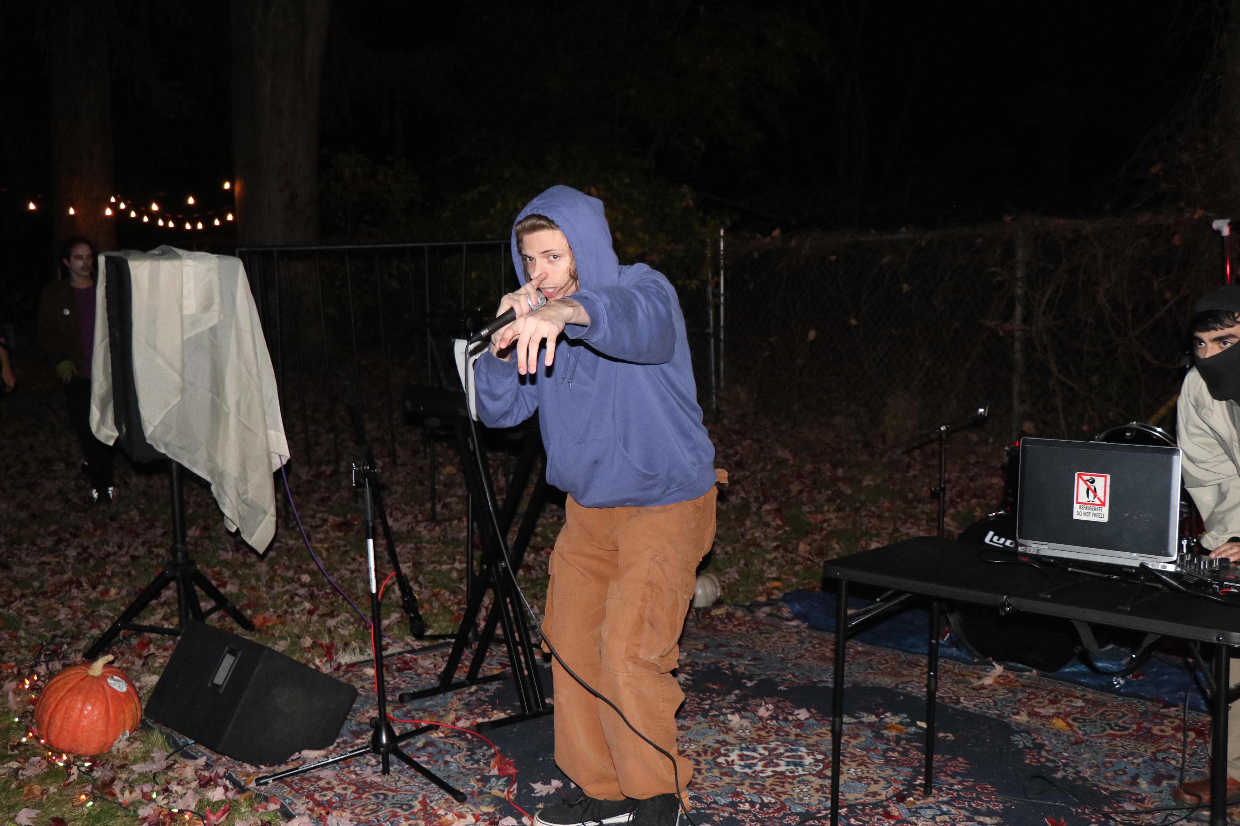 Mason Sova guest performing with Tofu Tony